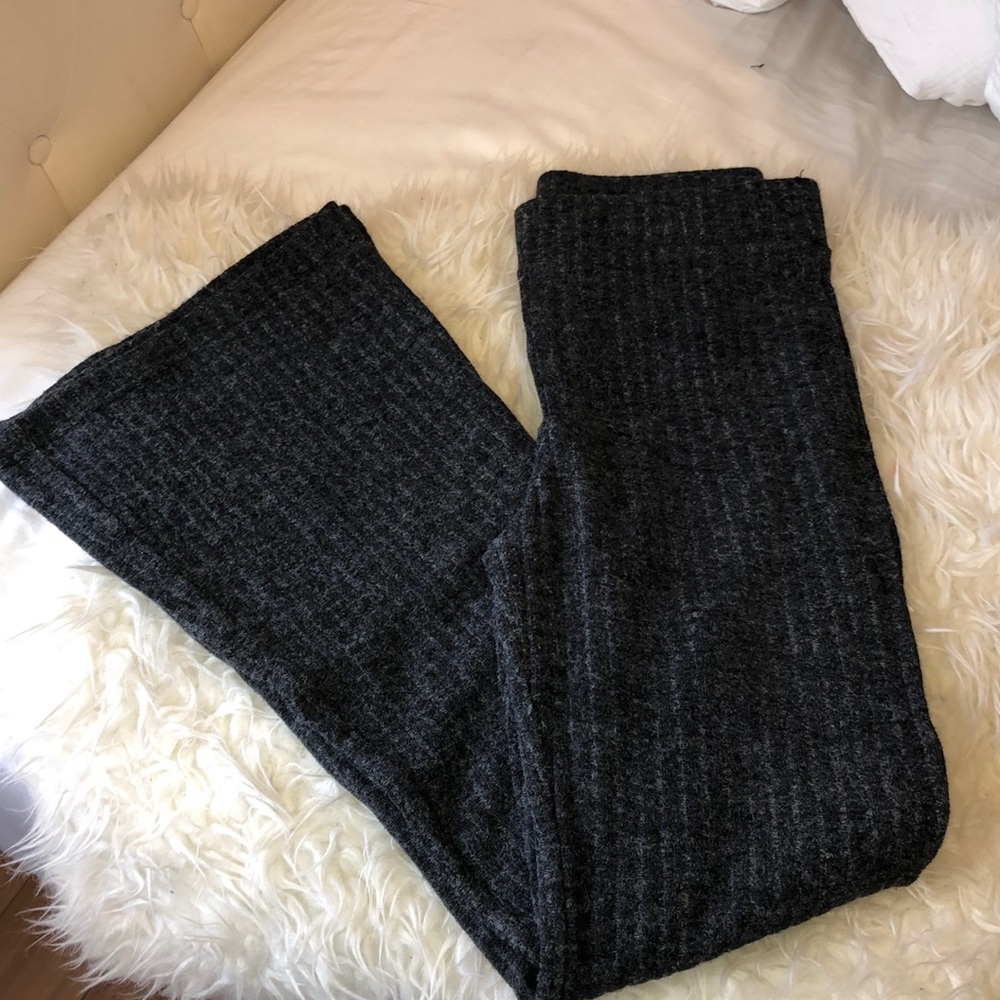 Knit flare pants